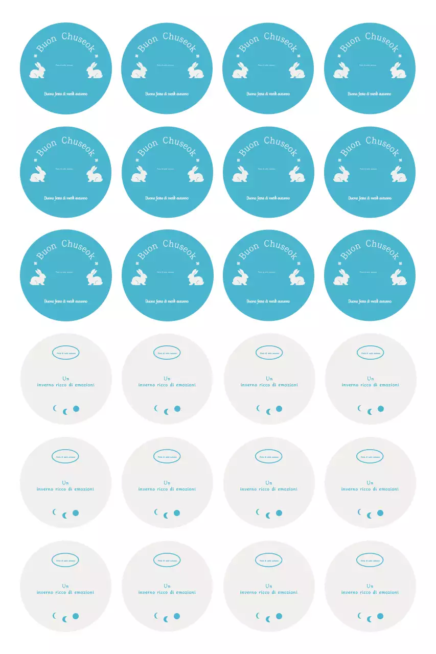 Adesivo semplice per le vacanze azzurro cielo