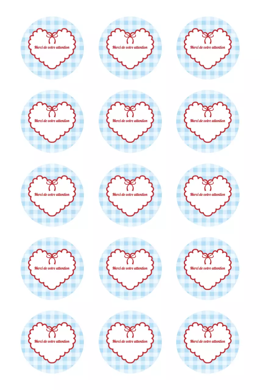 Autocollant simple de remerciement bleu ciel