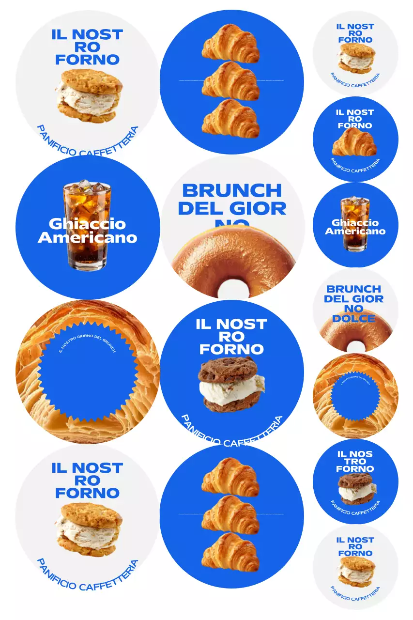 Promozione del menu Blue Modern Brunch