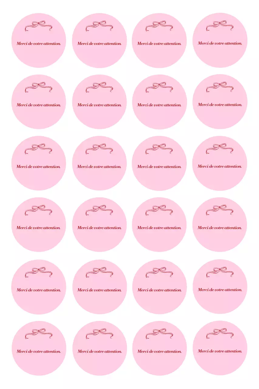 Autocollant simple de remerciement rose