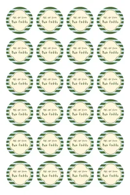 Adesivo verde semplice per il tifo