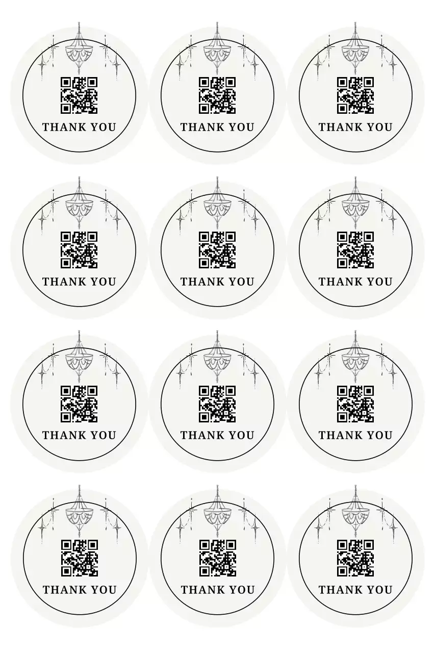 Black Simple Sticker Promotion