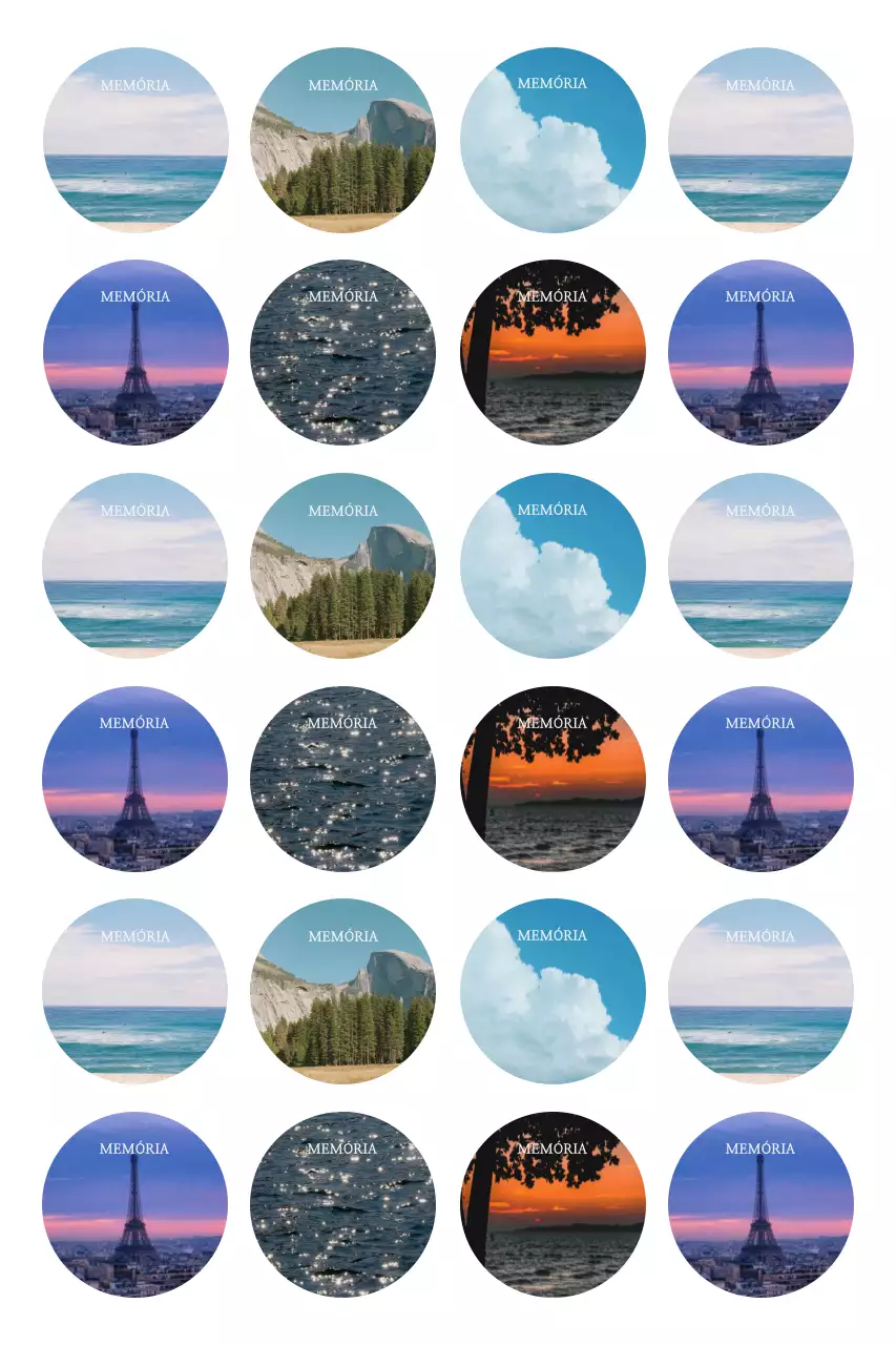Adesivo de álbum de fotos simples azul-celeste
