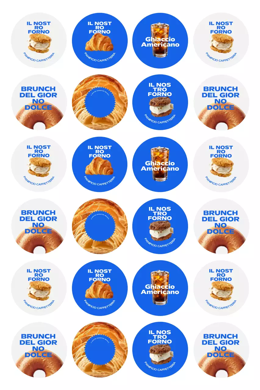 Pubblicità della Blue Pop Bakery