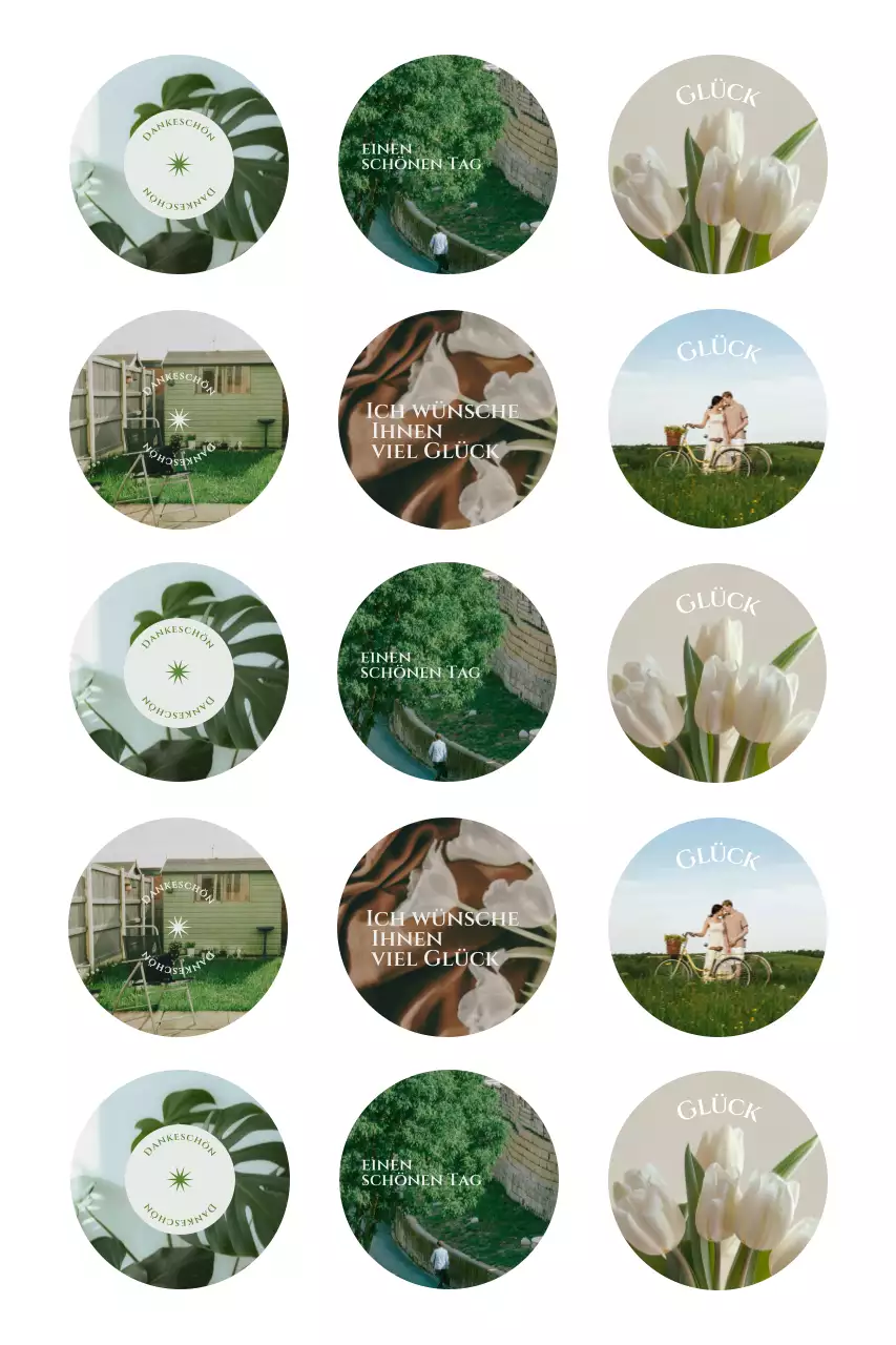 Beige Einfache Aufkleber Waren