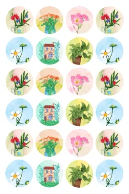 Articoli adesivi carini blu