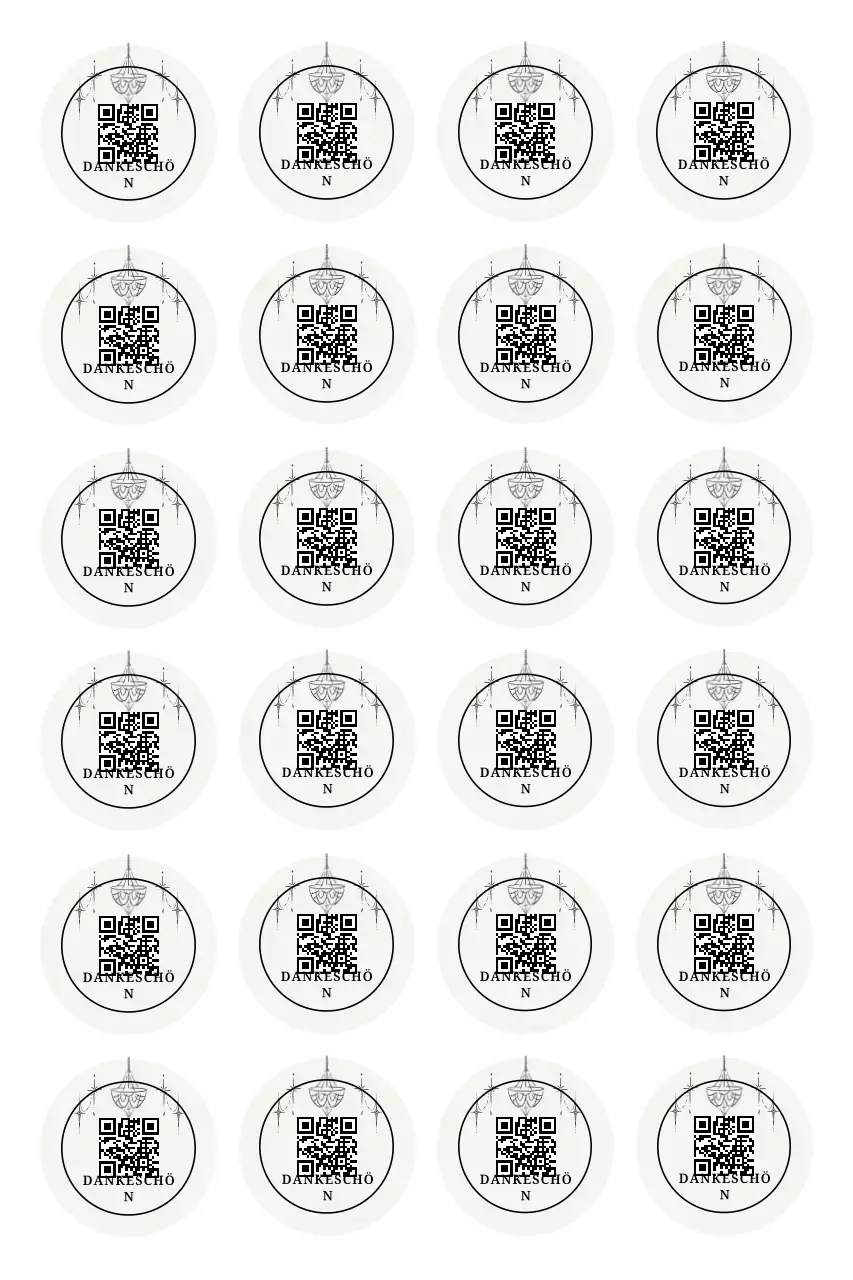 Schwarzes Minimal Sticker Event