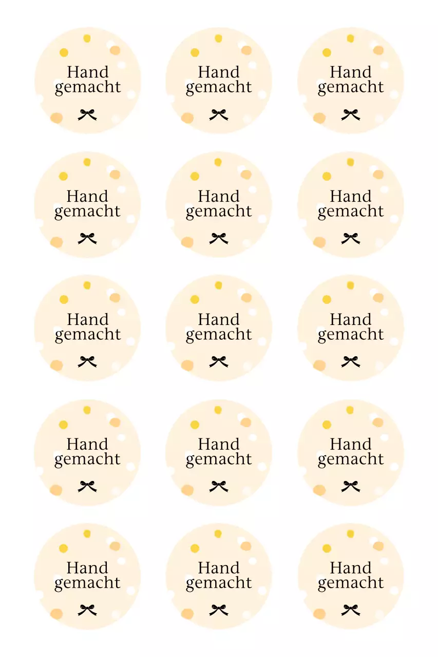 Beige Einfache Sticker-Erstellung