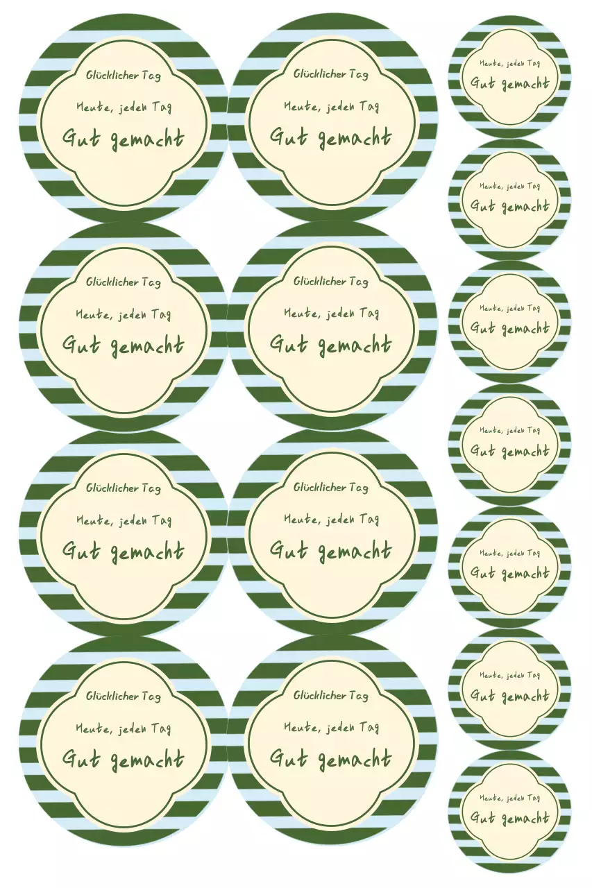 Grüner einfacher Nachrichtenaufkleber