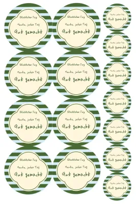 Grüner einfacher Nachrichtenaufkleber