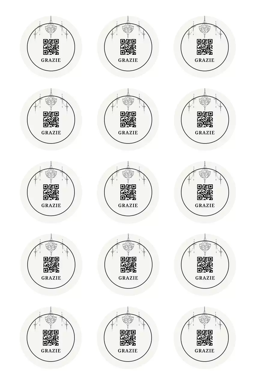 Articoli adesivi minimali bianchi