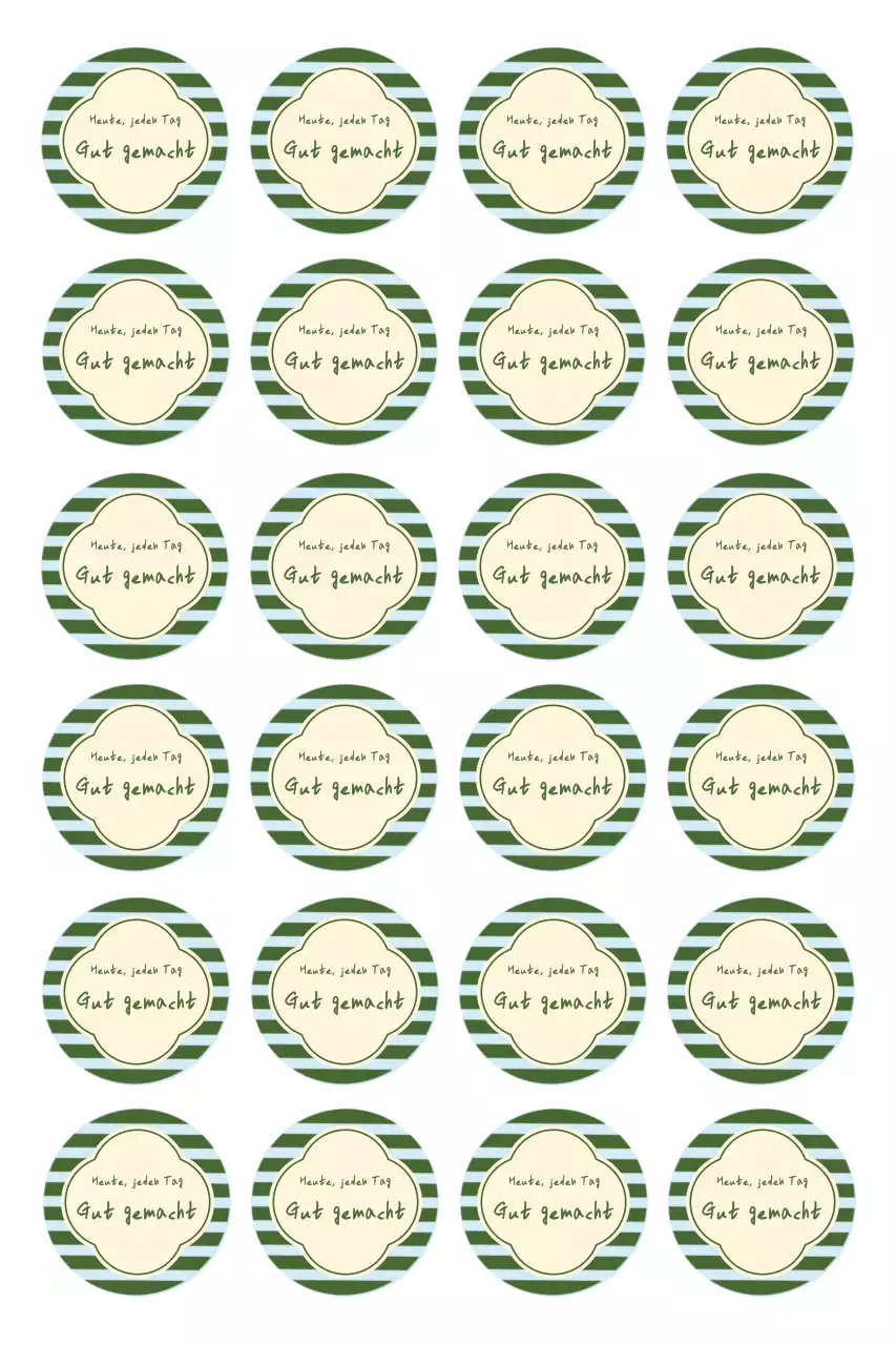 Grüner einfacher Jubel-Aufkleber