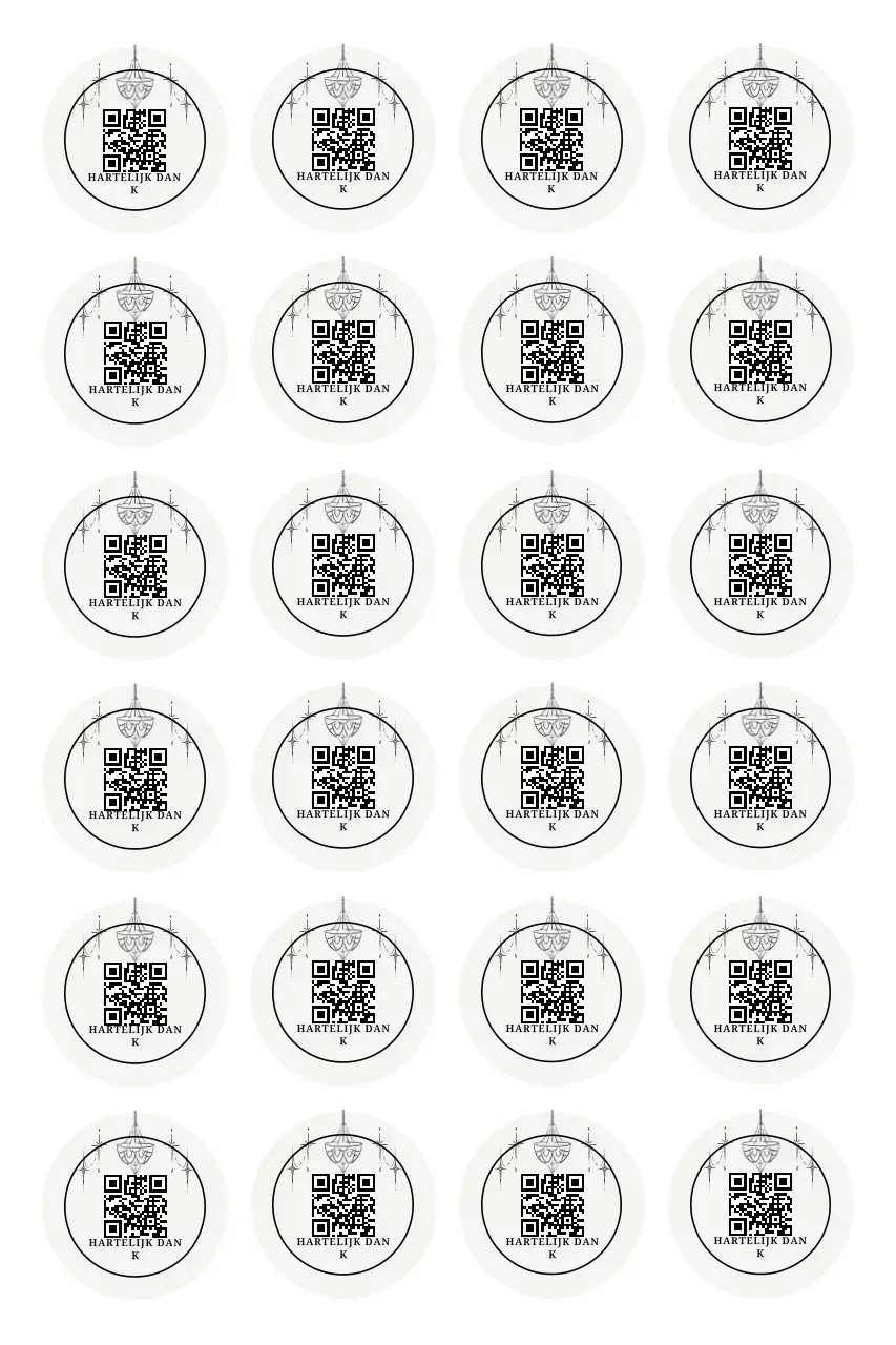 Black Minimal Sticker-evenement