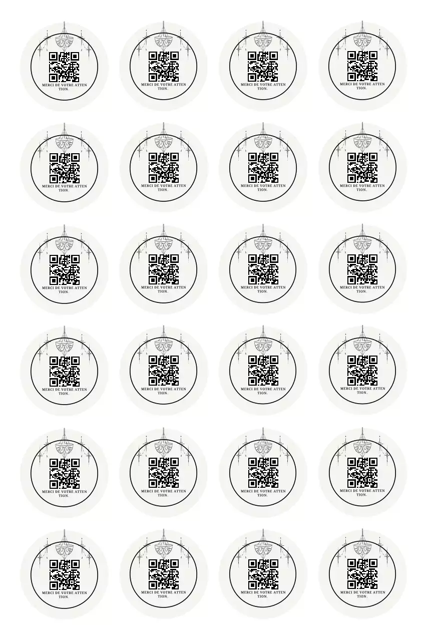 Événement d'autocollants minimalistes noirs