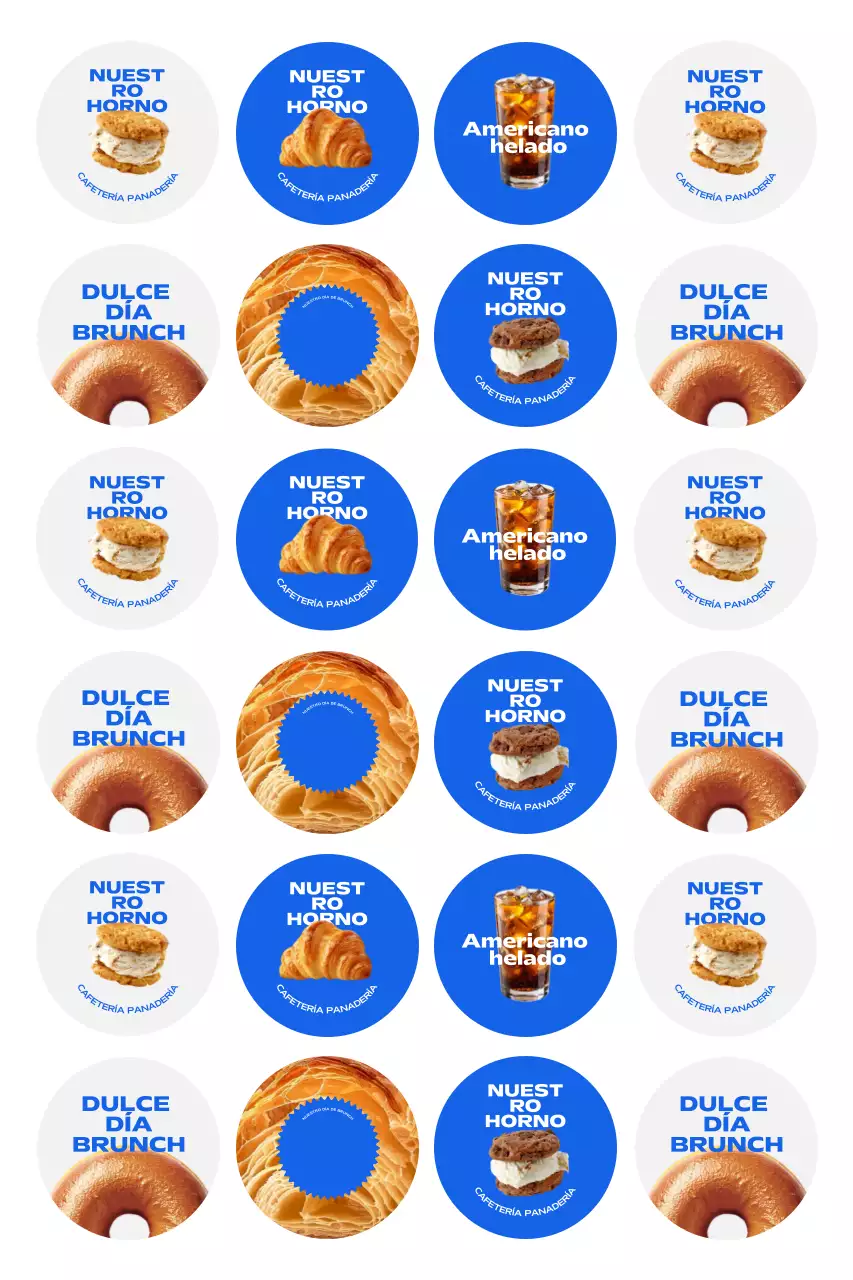 Anuncio de la panadería Blue Pop