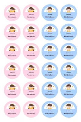 Articoli adesivi carini blu