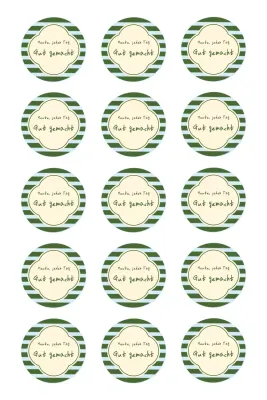 Grüner einfacher Ermutigungsaufkleber