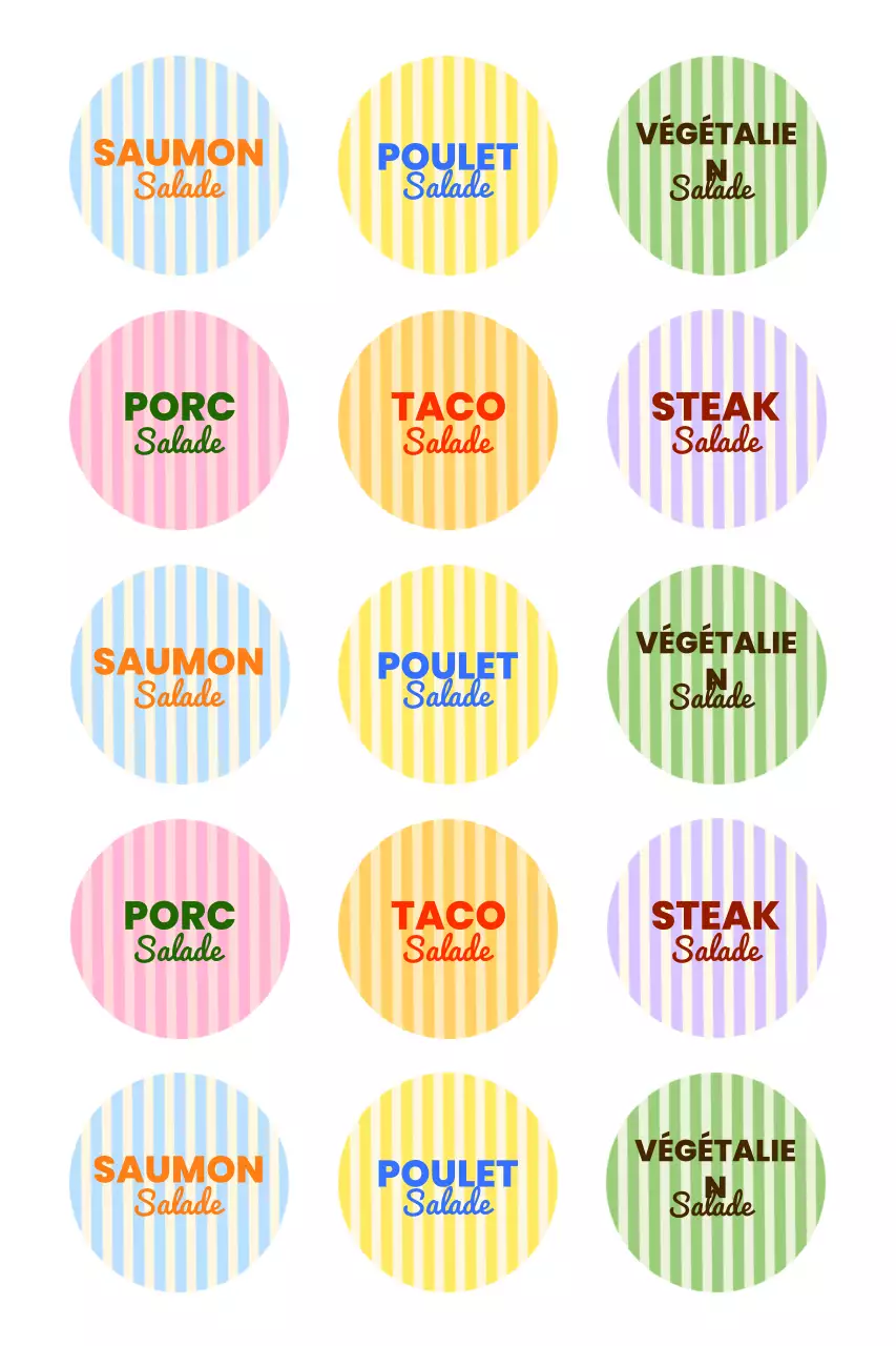 Autocollants alimentaires Purple Pop