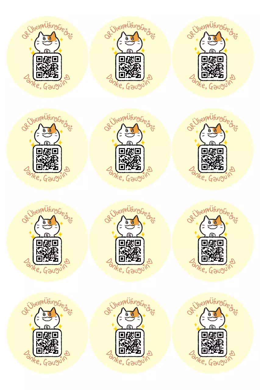 Gelbe und süße Event-Aufkleber