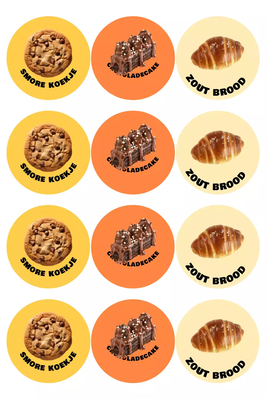 Gele Pop Dessertproducten