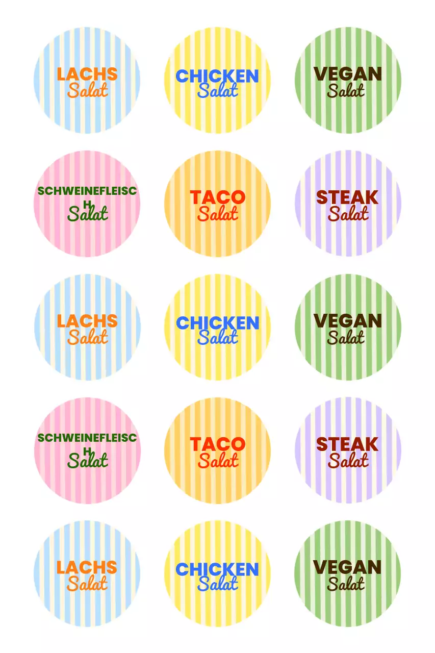 Lila Pop Food Aufkleber