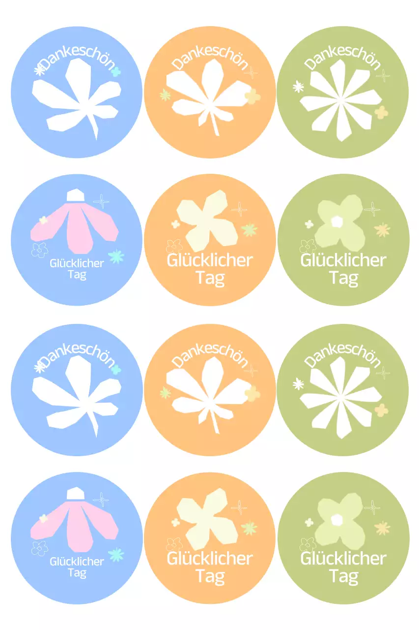 Blaue einfache Aufkleberwaren