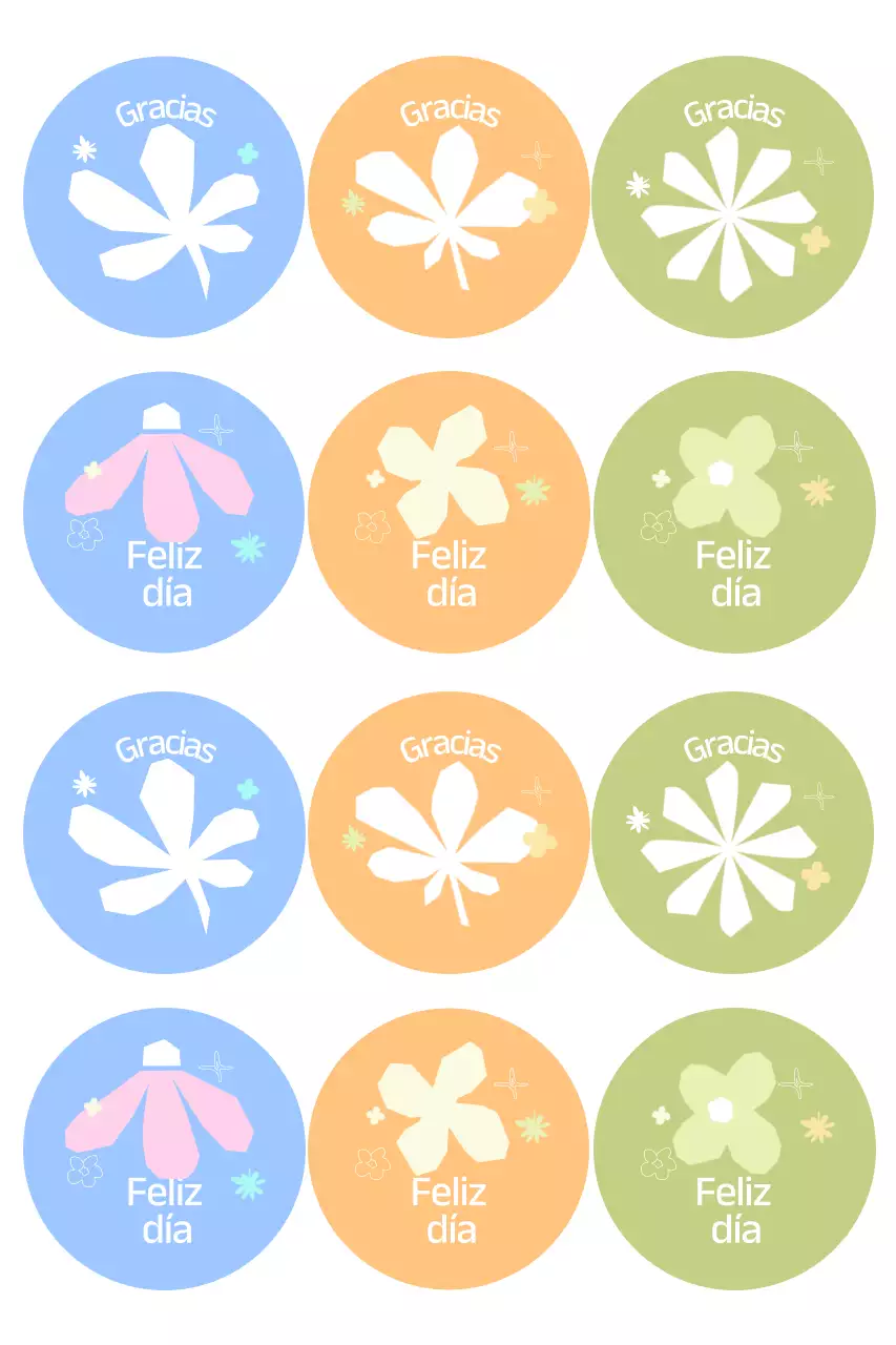 Productos con pegatinas sencillas de color azul