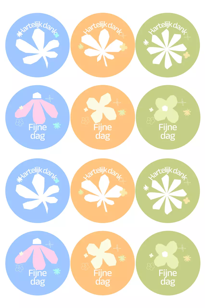 Blauwe eenvoudige stickerartikelen