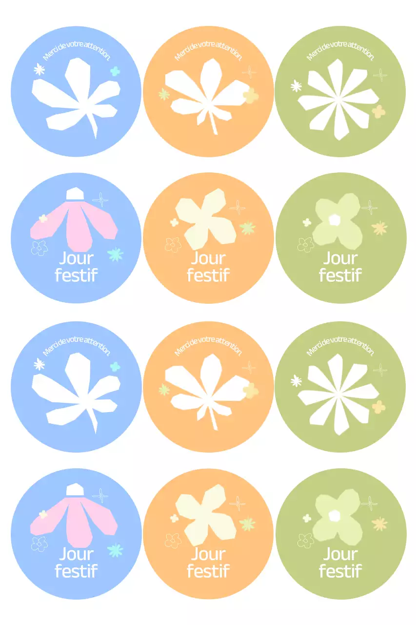 Autocollants simples bleus