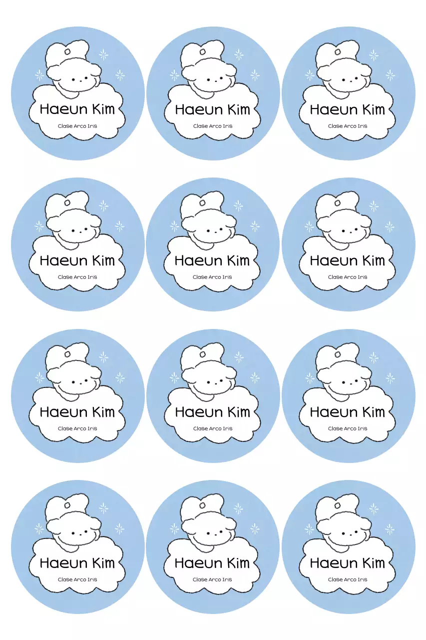 Lindos artículos adhesivos de color azul cielo