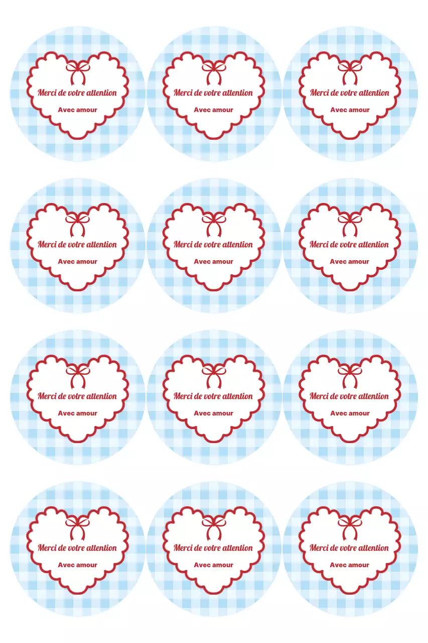 Autocollant simple de remerciement bleu ciel