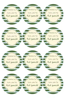 Grüner einfacher Jubel-Aufkleber