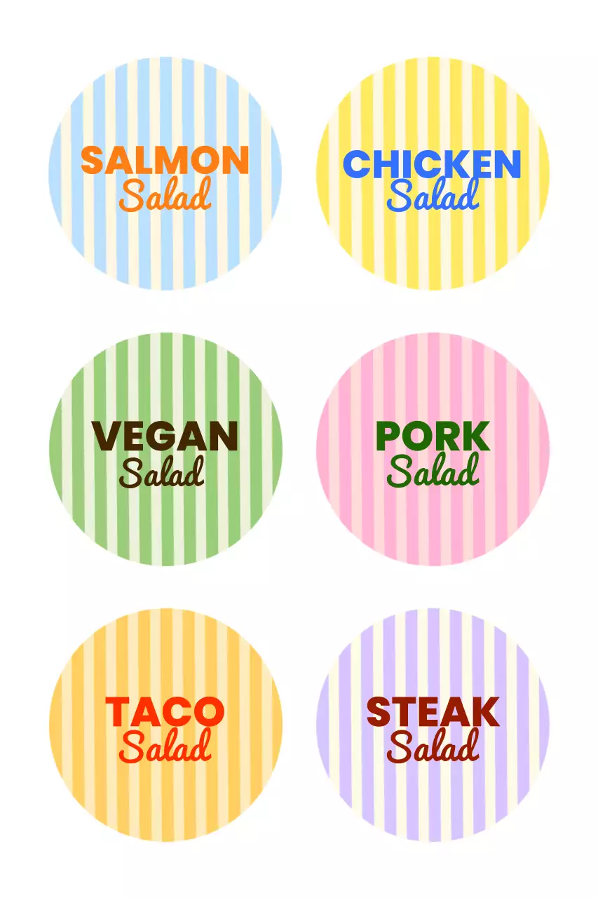 Rainbow Pop Menu Board Advertisement