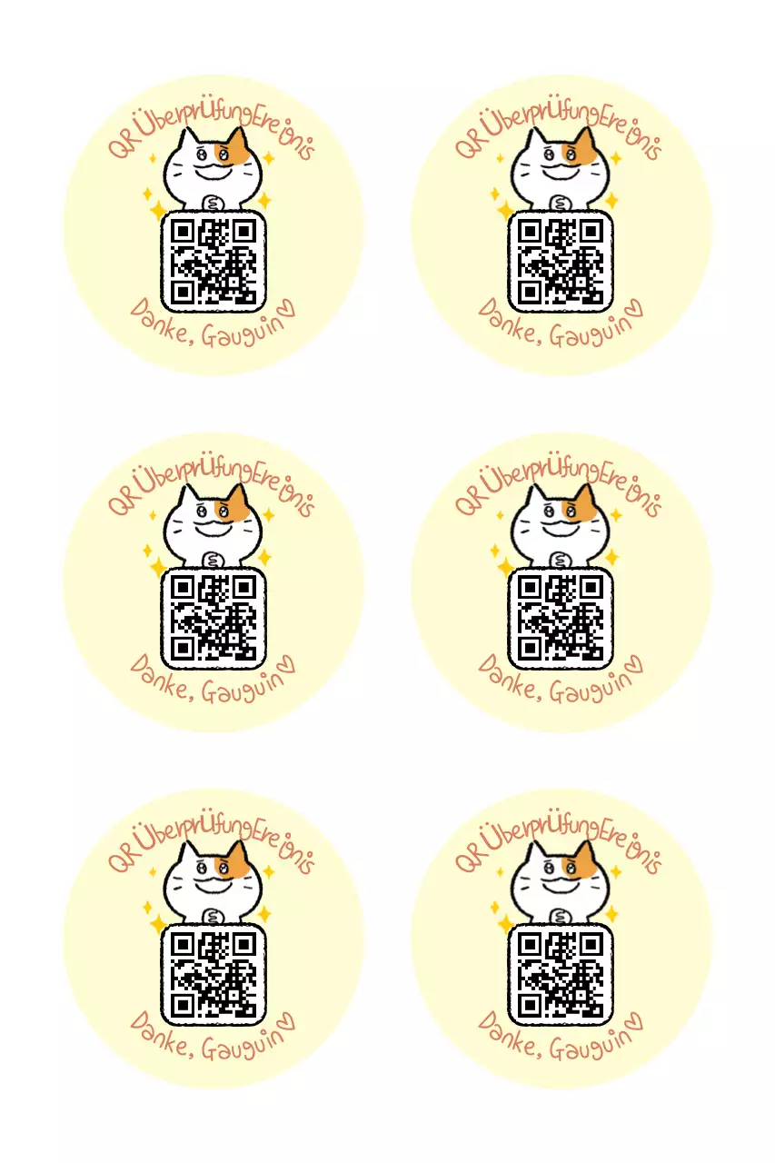 Gelbe süße Event-Aufkleber