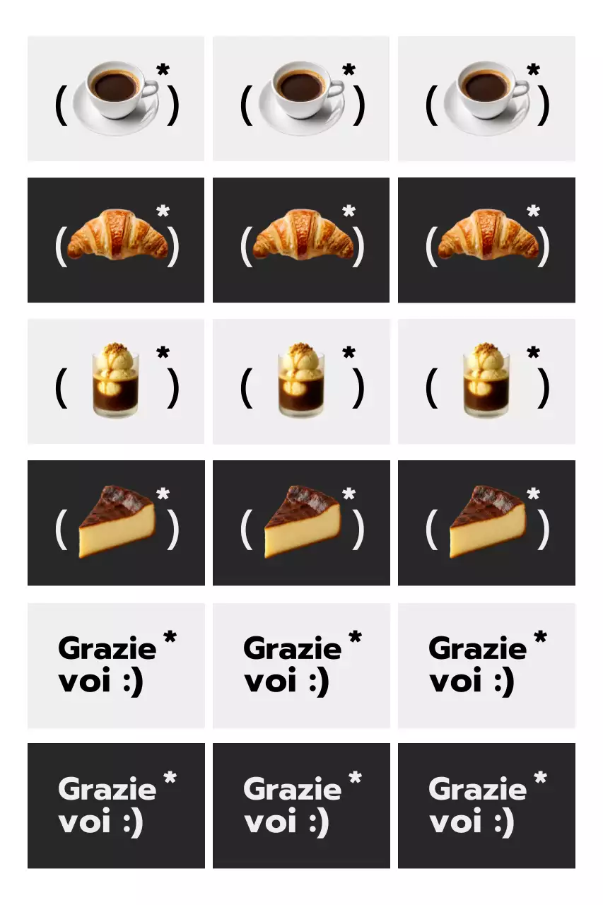 Promozione di un semplice bar in bianco e nero