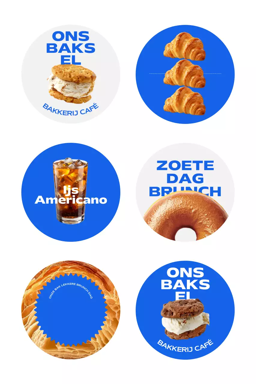 Blauwe Moderne Bakkerij Promotie