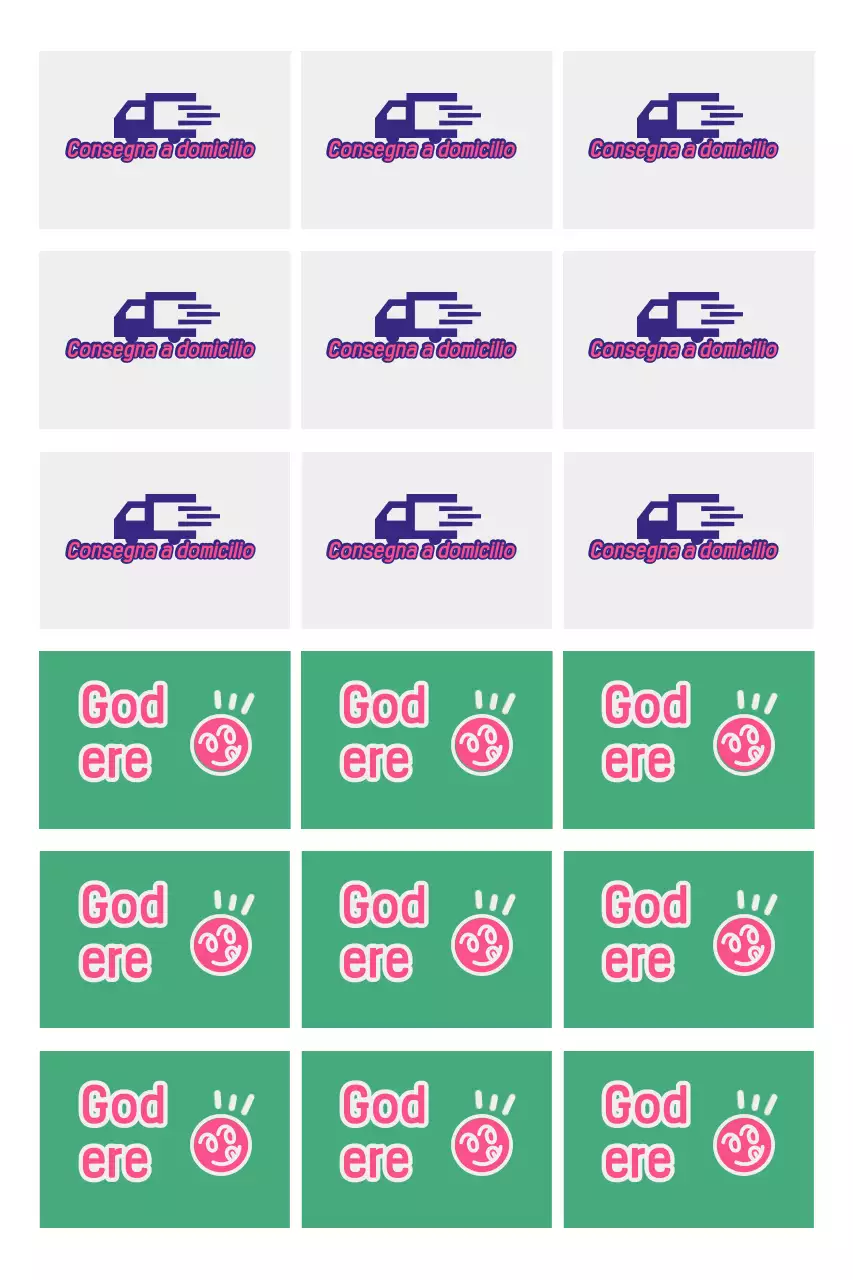 Promozione di consegna di cibo Pink Pop