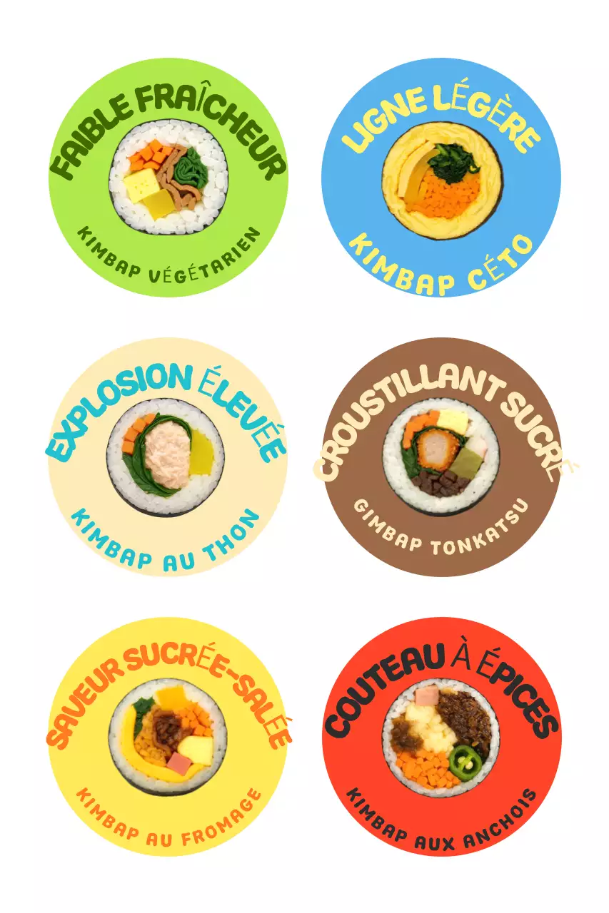 Autocollants alimentaires Color Pop