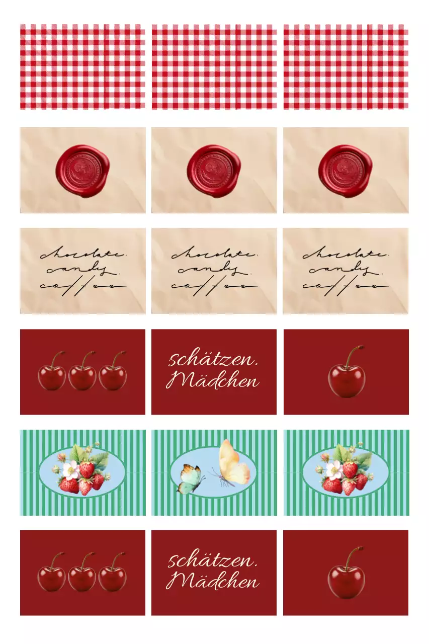 Rotes Vintage-Musterdesign