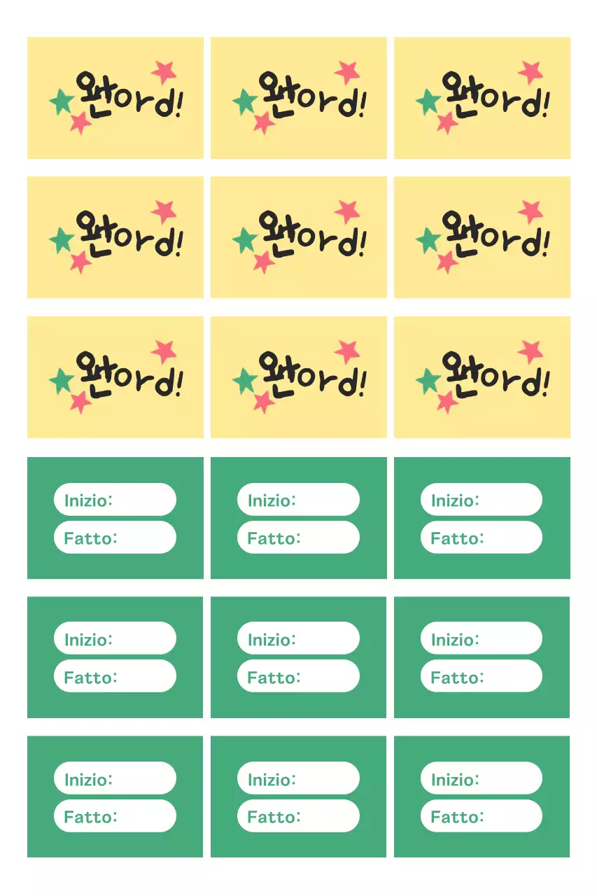 Adesivo giallo per disco di lettura semplice