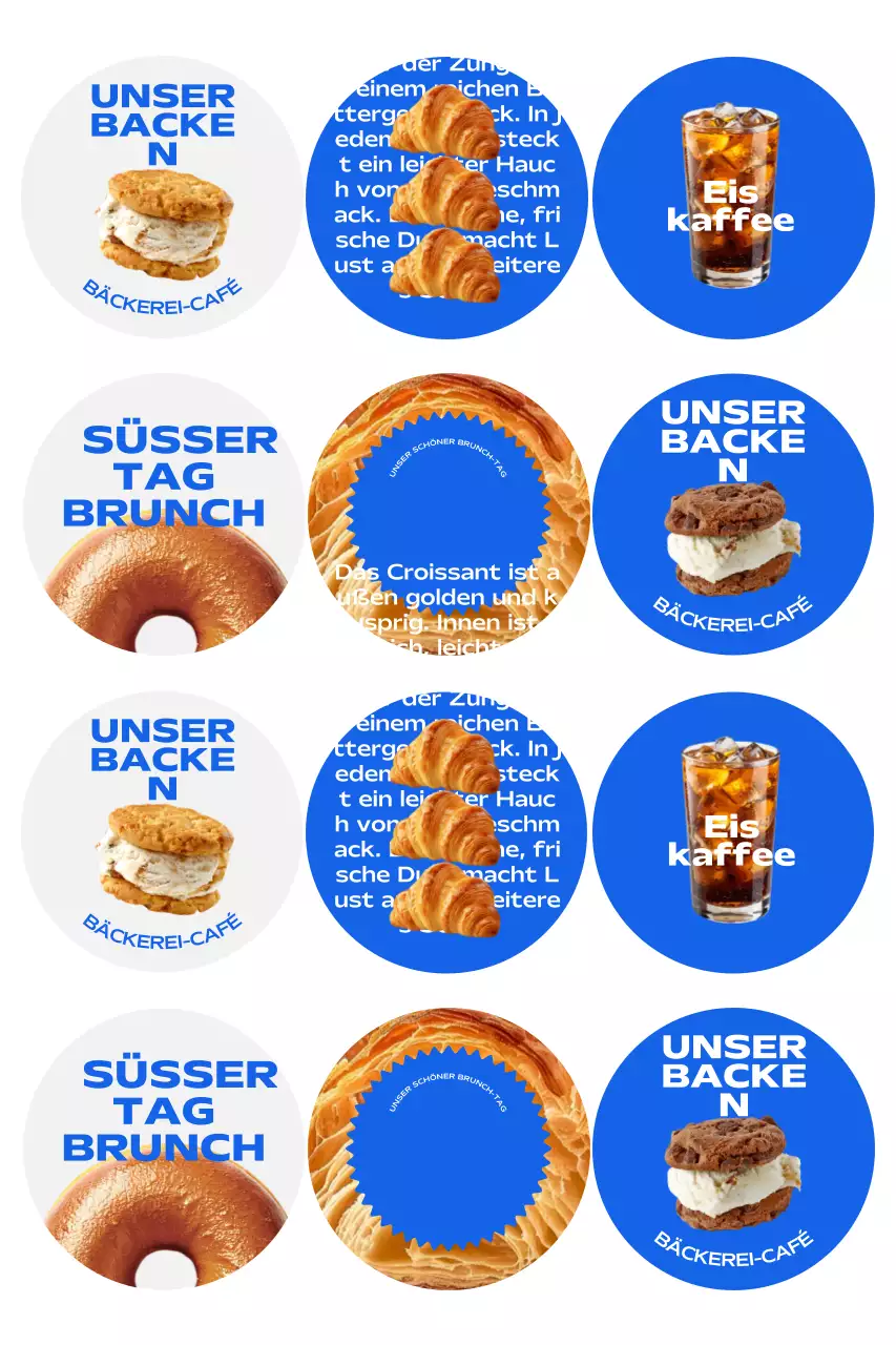 Blue Simple Brunch-Aktion