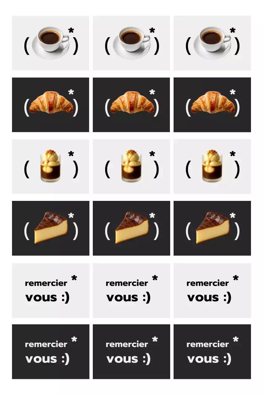 Promotion de café simple en noir et blanc