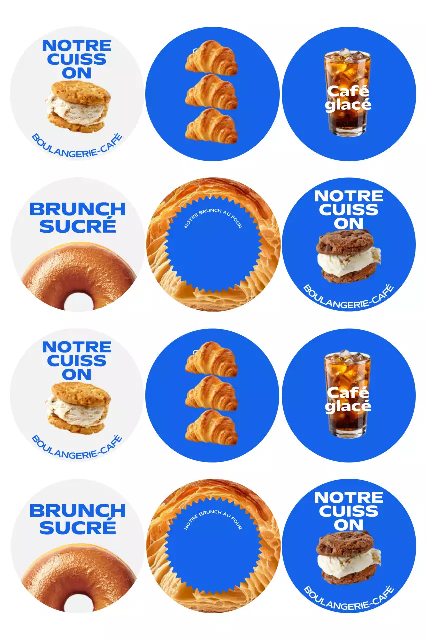 Promotion Brunch Simple Bleu