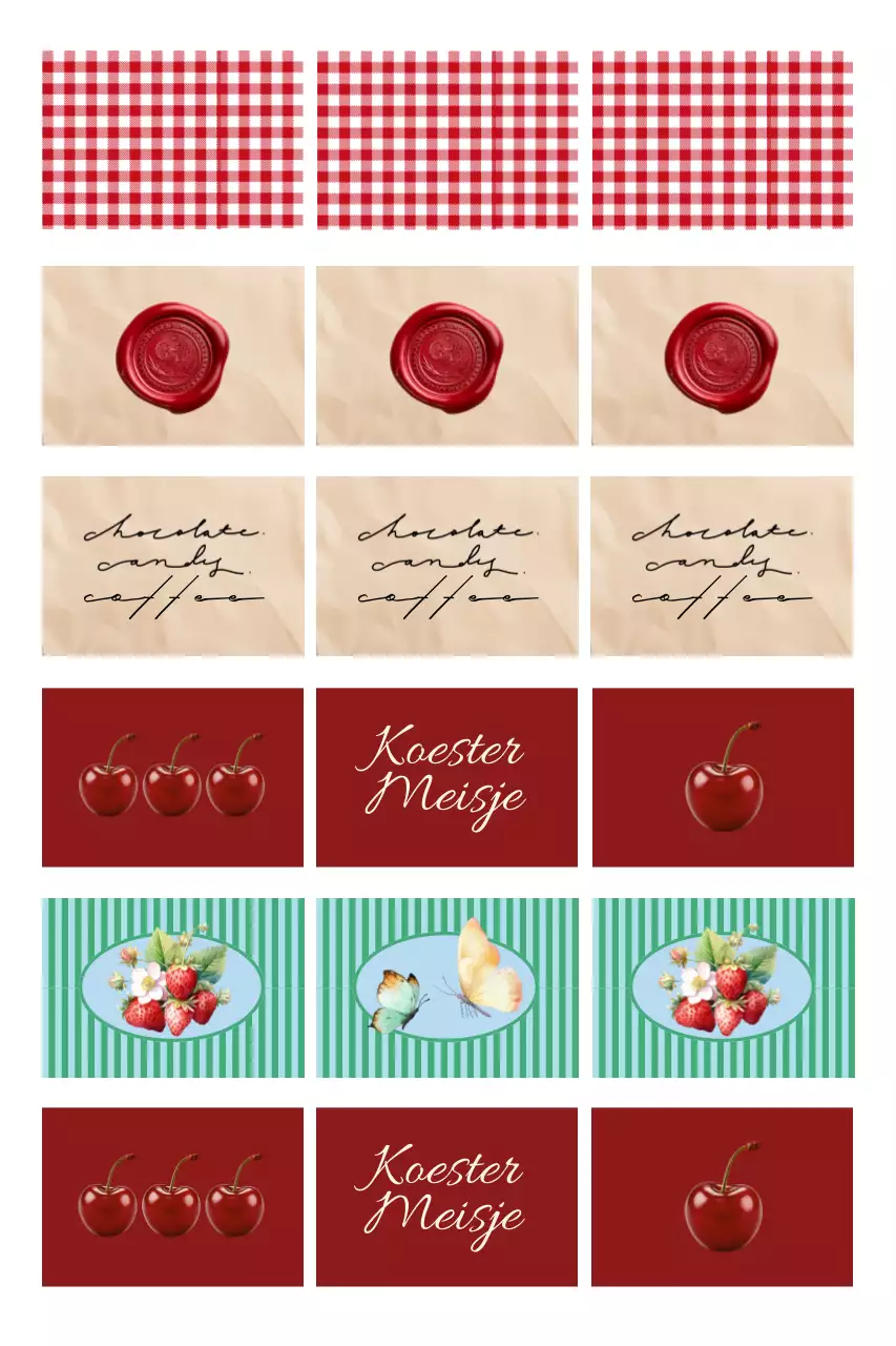 Rood vintage patroonontwerp