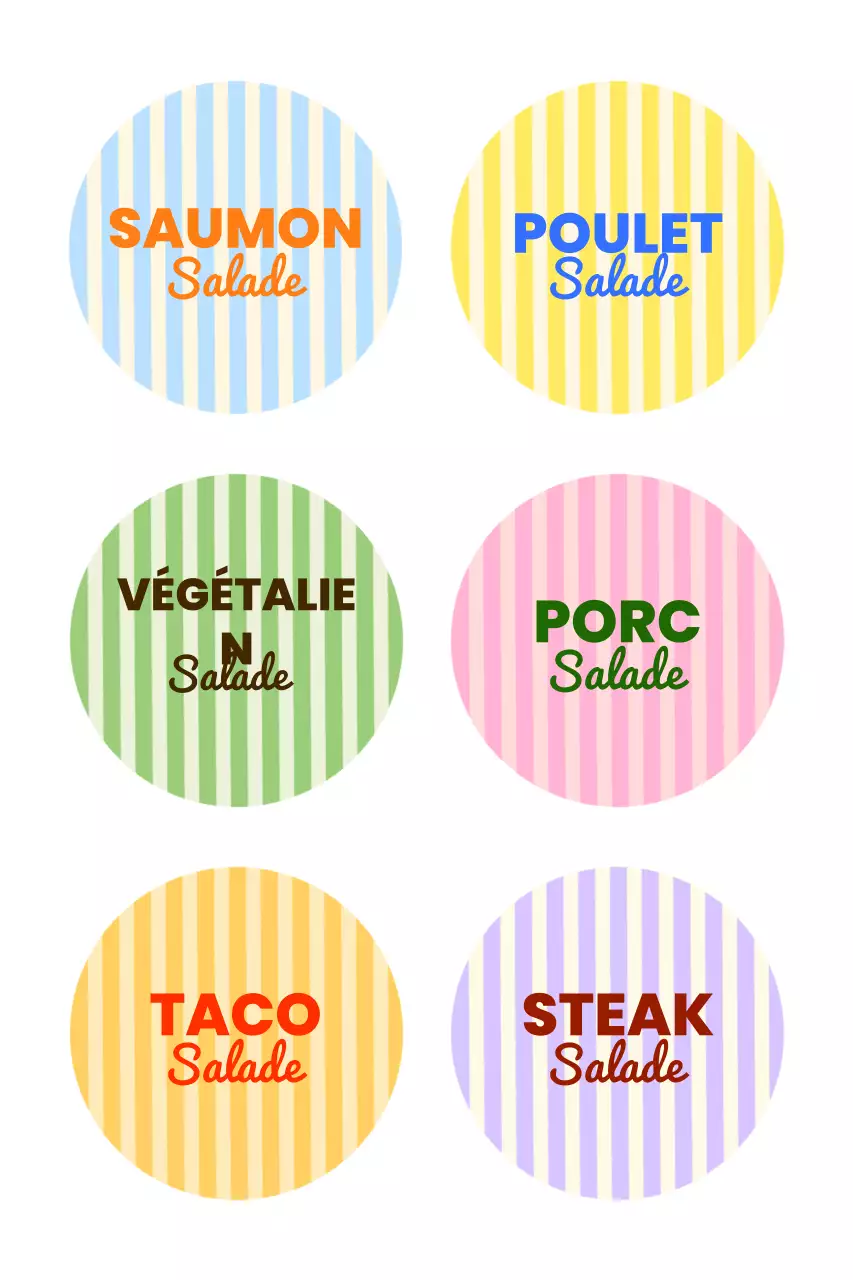 Publicité sur le menu Rainbow Pop