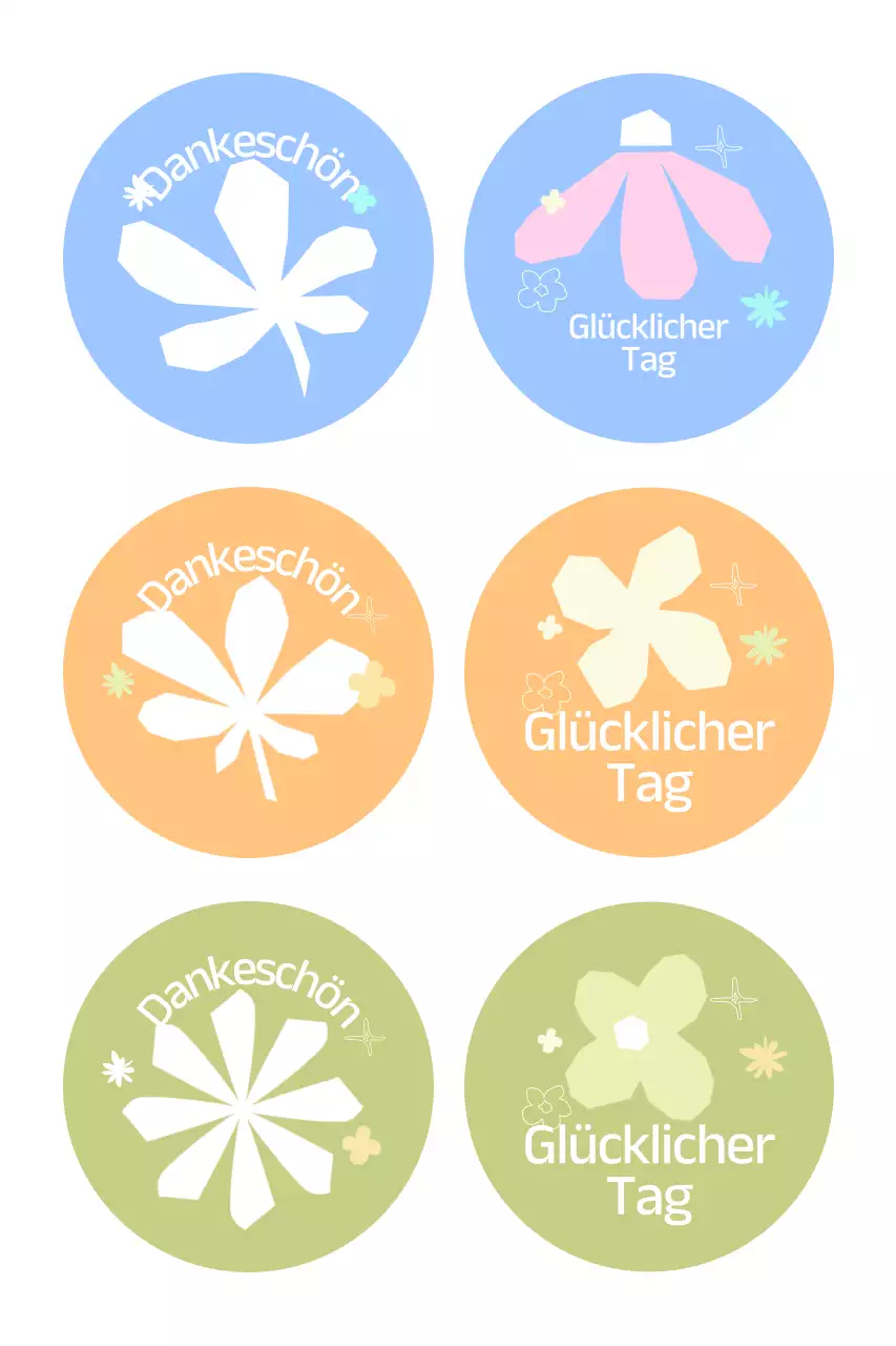 Himmelblauer süßer Aufkleber mit Spruch