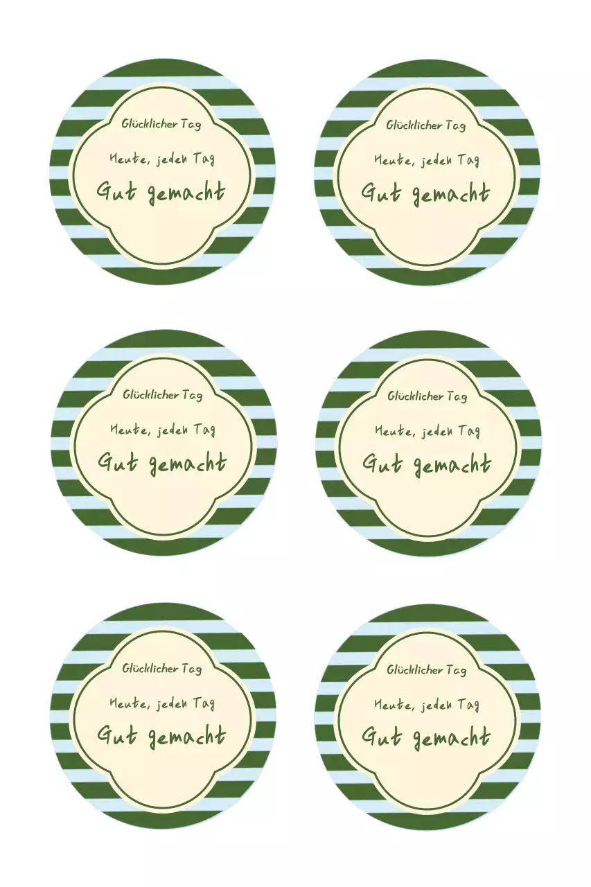 Grüner Vintage-Sandwich-Aufkleber