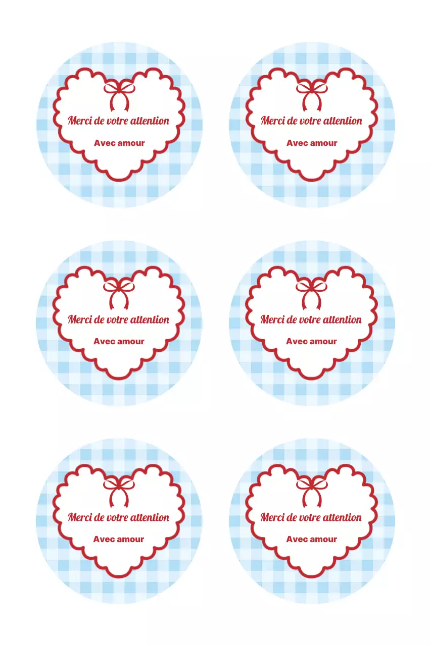 Autocollant simple de remerciement bleu ciel