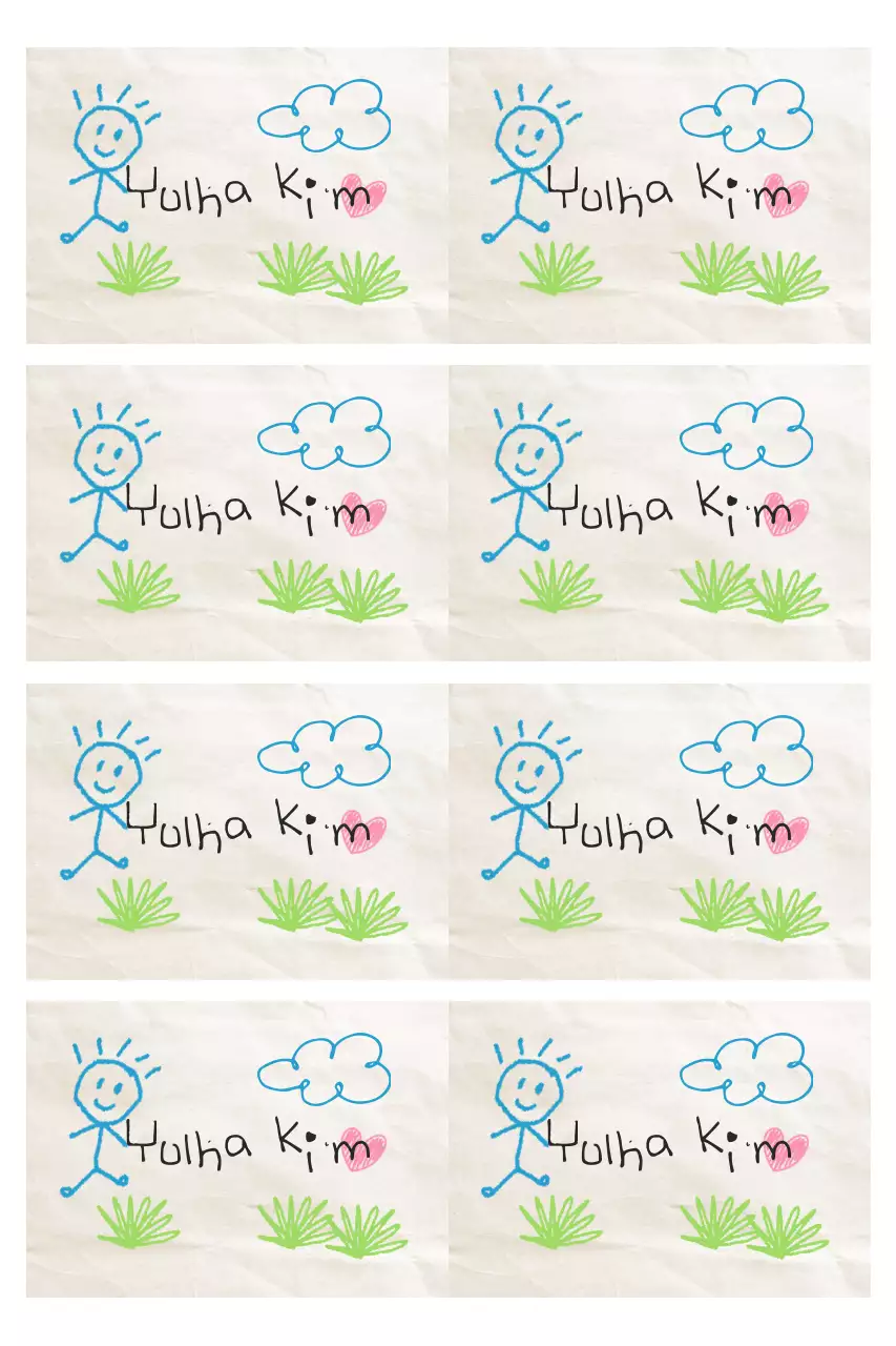 Hemelsblauwe schattige kinderstickers