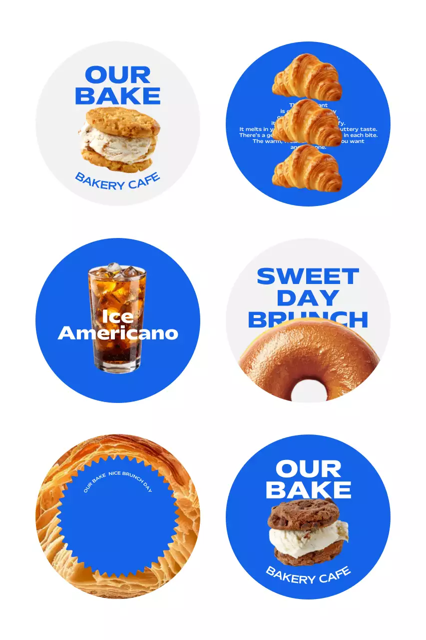 Blue Modern Bakery Promotion